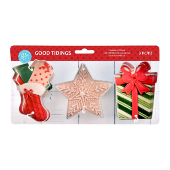 R&M Good Tidings Xmas Cookie Cutter Set of 3