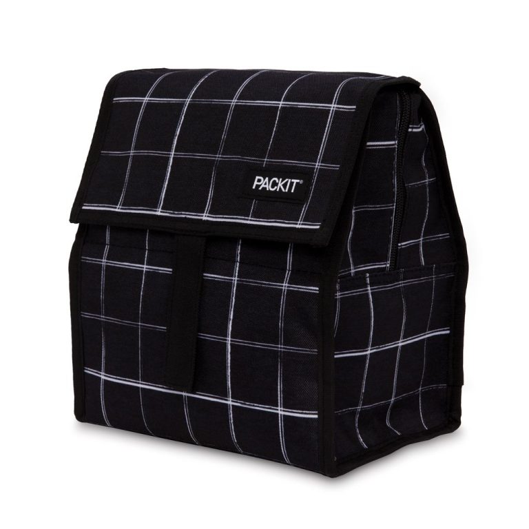 72022 – PackIt Lunch Bag – Black Grid – HR1