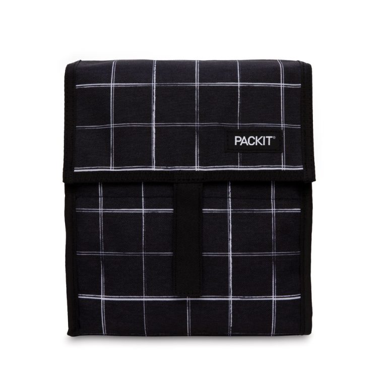 72022 – PackIt Lunch Bag – Black Grid – HR2