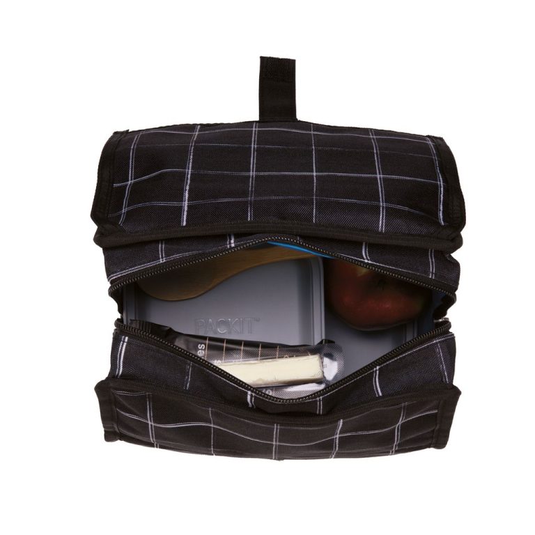 72022 – PackIt Lunch Bag – Black Grid – HR5