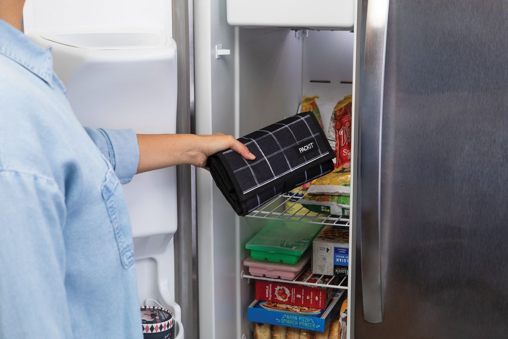 72022 – PackIt Lunch Bag – Black Grid – LS3