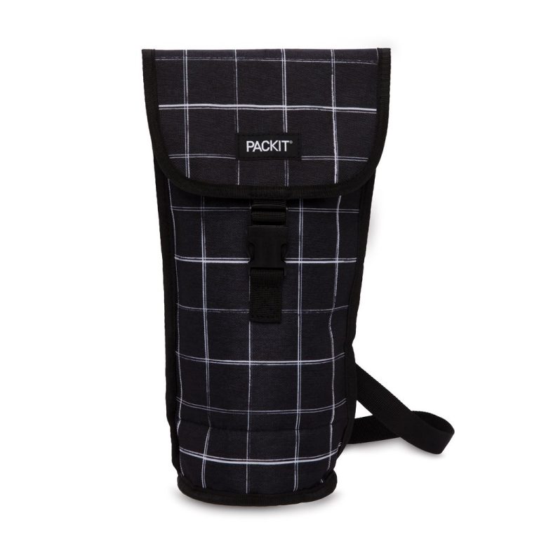 72180 – PackIt Napa Wine Bag – Black Grid – HR2