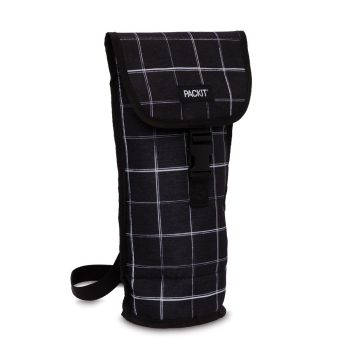 72180 – PackIt Napa Wine Bag – Black Grid – HR4