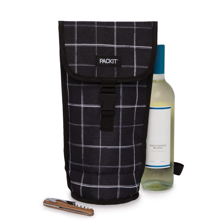 72180 – PackIt Napa Wine Bag – Black Grid – LS2