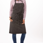 Chef Works Large Dorset Bib Apron Pewter