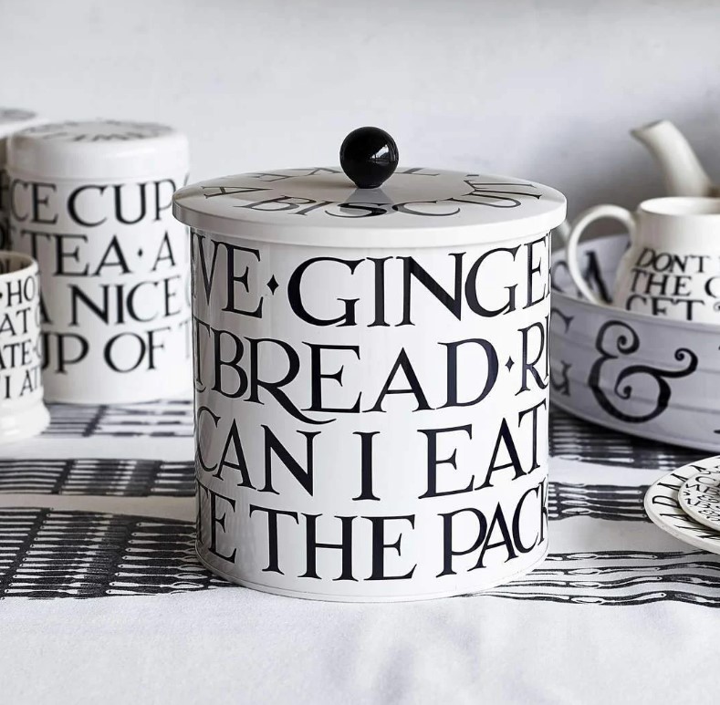 Black Toast Biscuit barrel