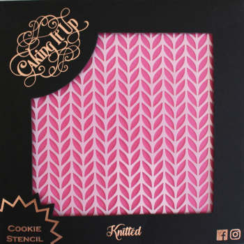 Caking It Up Cookie Stencil Knitted