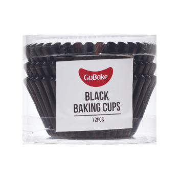 GoBake Baking Cups Pack of 72 Black