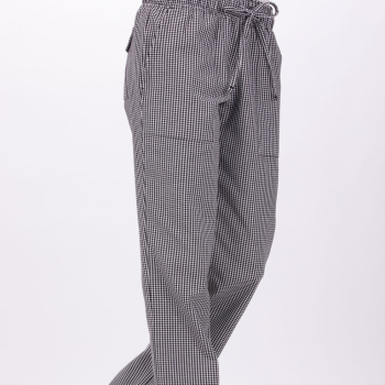 Chef Works Women's Black Check Pants