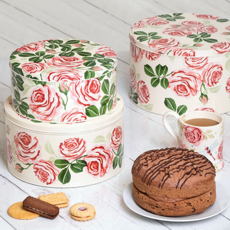 Emma Bridgewater Roses Cake Tins Set of 3 Chef's Complements