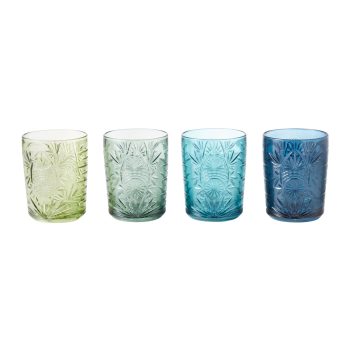 Royal Leerdam Match & Color Tumbler Blue Tones Set of 4 / 350ml