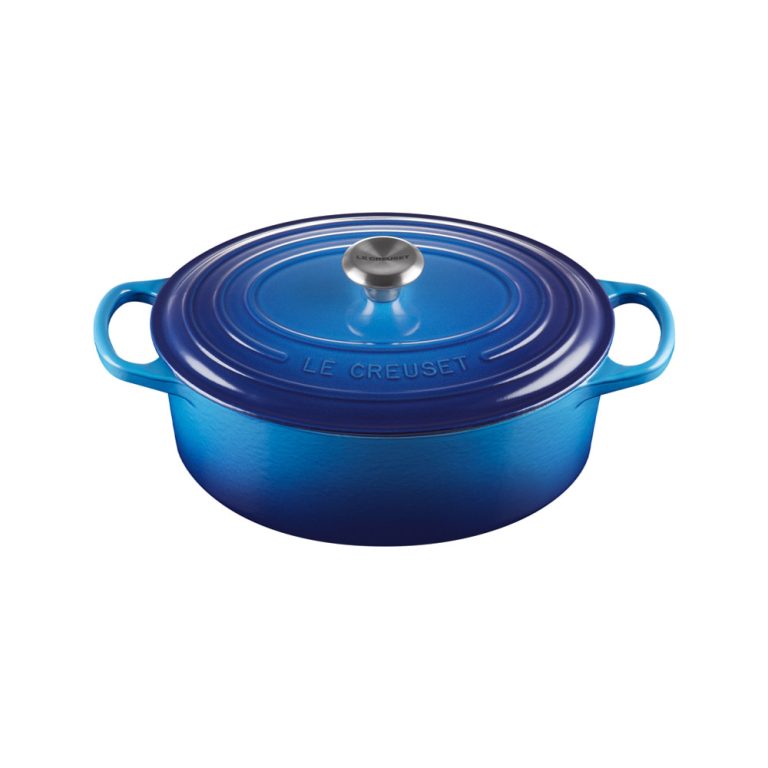 Le Creuset Cast Iron Casserole 25cm Azure Blue