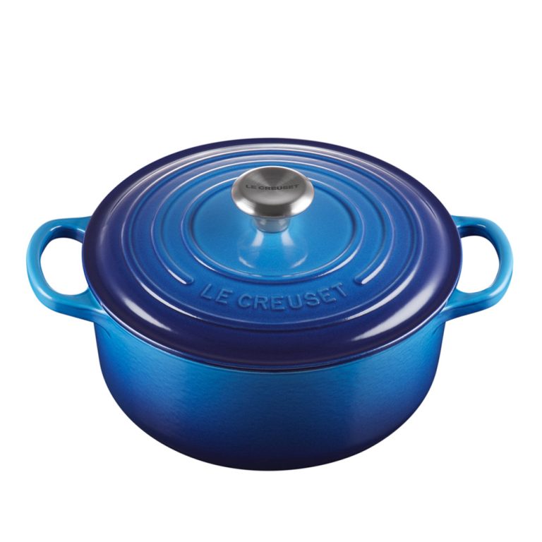 Le Creuset Cast Iron Casserole 28cm Azure Blue