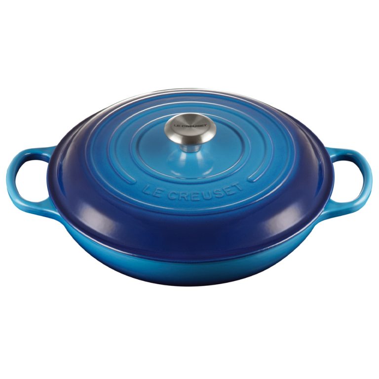 Le Creuset Cast Iron Shallow Casserole 30cm Azure Blue