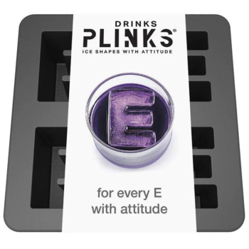 DrinksPlinks Ice Cube Tray Letter E