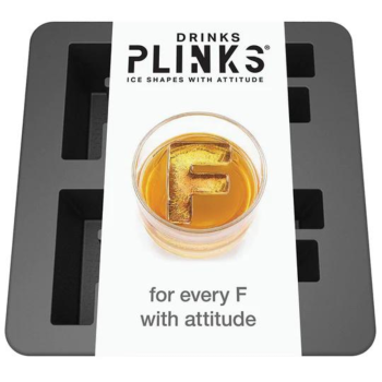 DrinksPlinks Ice Cube Tray Letter F