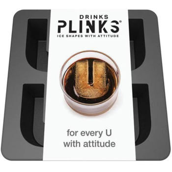 DrinksPlinks Ice Cube Tray Letter U
