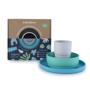 Bobo & Boo Plant Base Dinnerware Set Lagoon