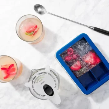 DRINKSPLINKS T Ice Tray and Mega Cube Mold - Silicone Ice Cube