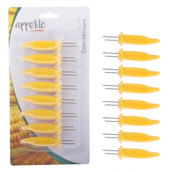 Appetito Corn Holders Set of 8