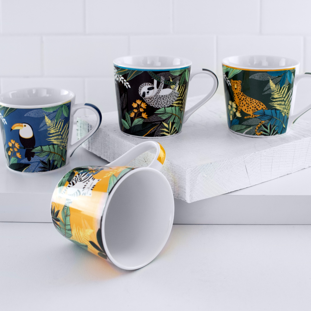 43022 BUNDANOON MOD MUG SAFARI SET4 (2)