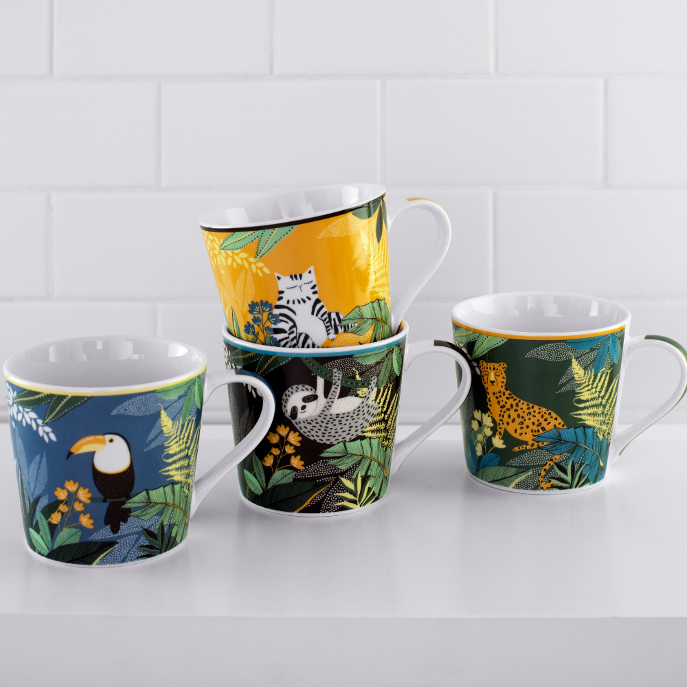 43022 BUNDANOON MOD MUG SAFARI SET4