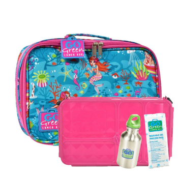 Go Green Lunch Box Mermaid Case Set