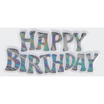 GoBake Rainbow Happy Birthday Motto