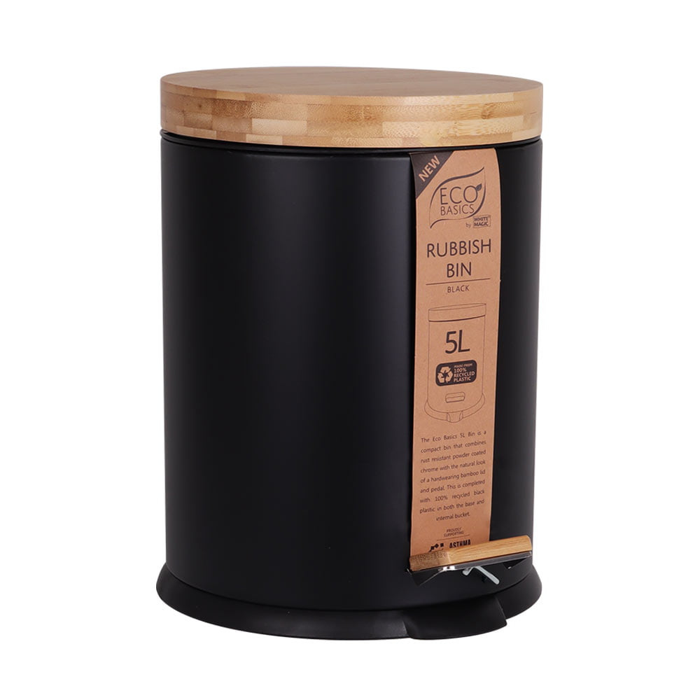 Rubbish Bin Black 5L (2)