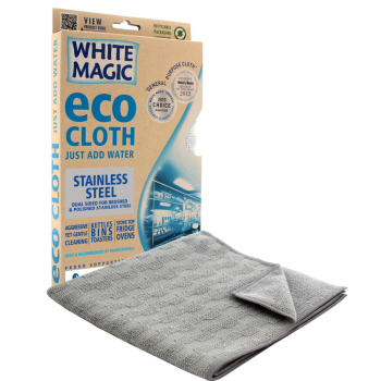 White Magic Microfibre Eco Cloth Stainless Steel