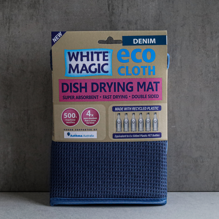 White Magic Microfibre Dish Mat Denim - Chef's Complements