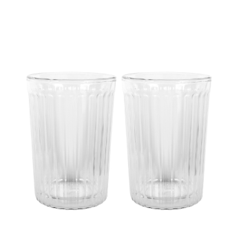 Avanti Rigato Double Wall Glasses Set of 2 (3 Sizes)