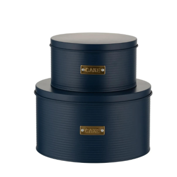 Typhoon Otto Cake Tins Navy Set of 2