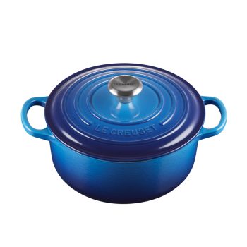 Le Creuset Cast Iron Casserole 26cm Azure Blue