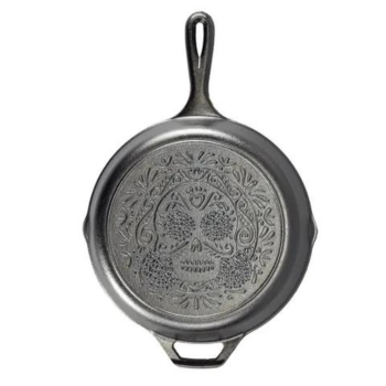 Lodge Cast Iron Skillet Sugar Skull 26cm