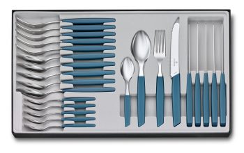 Victorinox Swiss Modern 24 Piece Table Set Cornflower