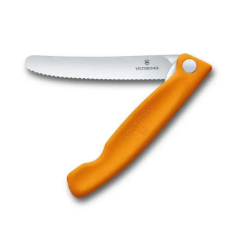 Victorinox Swiss Classic Foldable Serrated Paring Knife Orange