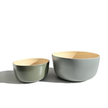 porter green BEBB Bio Bamboo Bowls Set of 2 - Ottawa