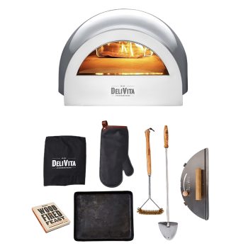 DeliVita Wood-Fired Oven Bundle Hale Grey