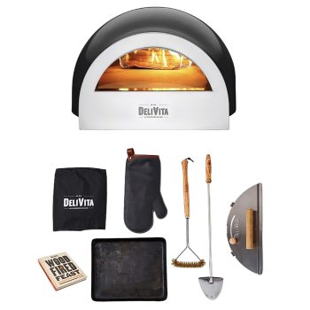 DeliVita Wood-Fired Oven Bundle Very Black