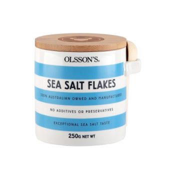 Olsson's Sea Salt Flakes Stoneware Jar 250g
