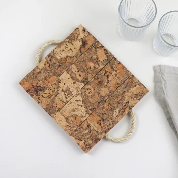 LIGA Cork Ice Grey Block Trivet