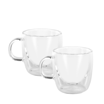 Avanti Caffe Manico Double Wall Glasses Set of 2 (2 Sizes)
