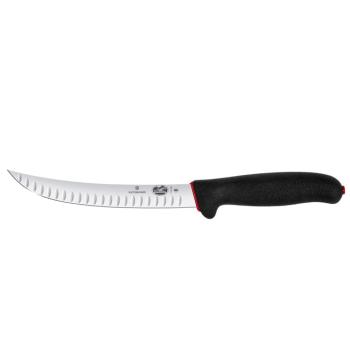 Victorinox Fibrox Dual Grip Slaughter Knife Fluted Black 20cm