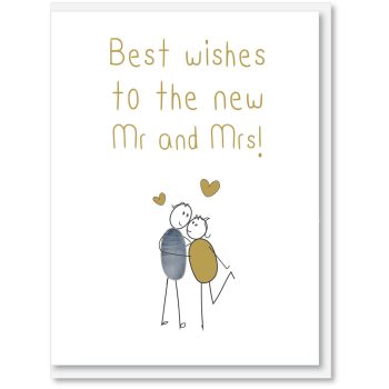 i candy Card Wedding - Mr and Mrs