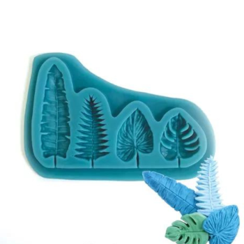 Mini Assorted Palm Fans Silicone Mould