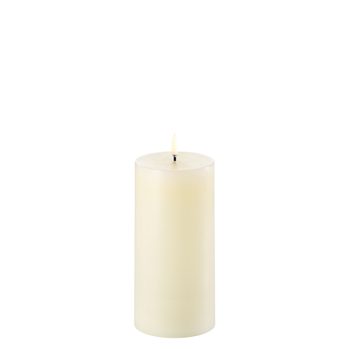 Uyuni Pillar LED Candle Ivory 15.2cm