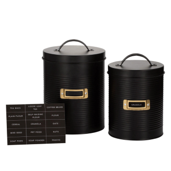 Typhoon Otto Range Storage Canister Set of 2 Ebony