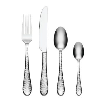 Oneida Tibet Hammered 16 Piece Cutlery Set