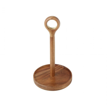 Davis & Waddell Acacia & Brass Paper Towel Holder